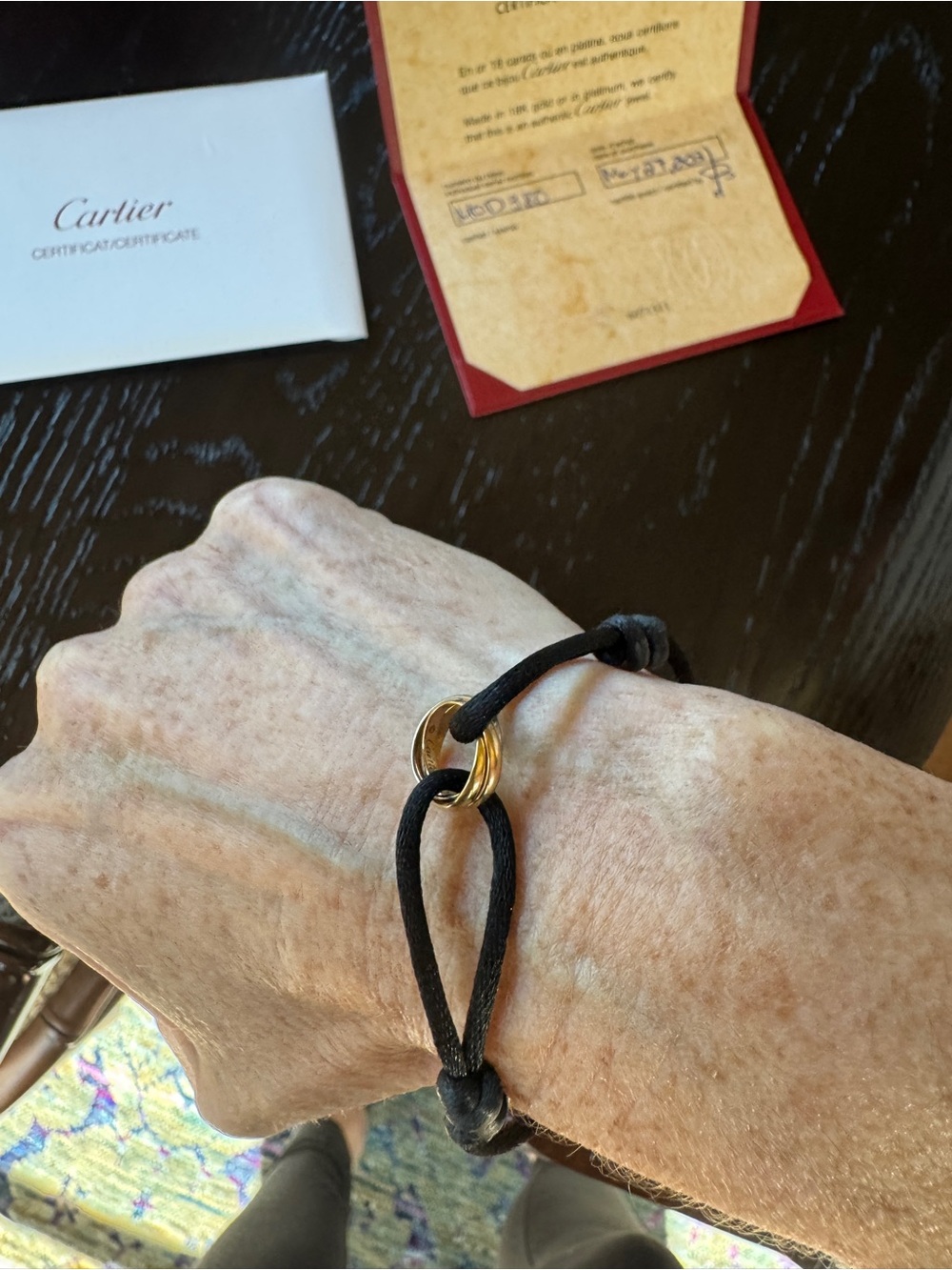 Cartier Trinity Bracelet with 18k rose, yellow, and white gold. - Picture 7 of 7